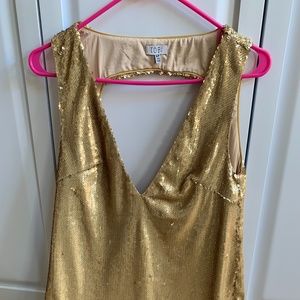 Gold Mini Dress